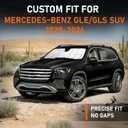 Custom Fit 2020-2026 GLE Windshield Sun Shade for Mercedes-Benz GLE/GLS SUV 2020 2021 2022 2023 2024 2025 2026 - Upgraded 6-Layer with Triple Laminate Core Front Window Shade with Storage Bag