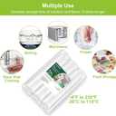 Bonsenkitchen Vacuum Sealer Rolls Bags, 6 Pack 3 Rolls 11" x 20' + 3 Rolls 8" x 20' Commercial Grade BPA Free Bag Rolls, Durable Customized Size Food Vac Bags for Storage and Sous Vide Cooking VB3211