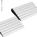 LIEKUMM 2 Inch Rise Aluminum Ramp, 4400lbs Capacity Door Threshold Ramp, Entrance Ramps for House, Suitable for Garage StepsRelatively Low Wheelchair Ramps, Silver