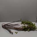 Zeyune 6 Pcs Artificial Branches with Green Buds 40" Evergreen Faux Plastic Plant Stem Picks Sprigs for Vase DIY Home Office Party Indoor and Outdoor Fall Decor, No Vase (Regular Style)