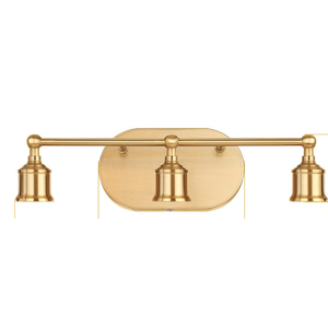 MAXvolador Bathroom Vanity Light, 3-Light Gold Vanity Lighting Fixture, Modern Wall Sconce Lights, Farmhouse Wall Mount Over Mirror Lamps