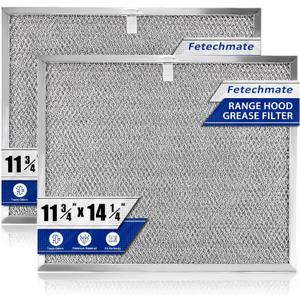 Allure Range Hood Grease Filter BPS1FA30 99010299 by Fetechmate 11-3/4" x 14-1/4" x 3/8" Aluminum Mesh Filter Fit for B-roan QS1 30" N-utone WS1 QS2 Range Hoods Replace S99010305 AP3378953-2 Pack