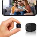 ELEFOCUS 4K Hidden Camera, Mini Spy Camera Wireless for Home Security, Small Indoor Nanny Cam with Night Vision & Motion Detection, Secret WiFi Camera for Pet/Baby, Camaras Espias Ocultas - Black