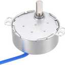 uxcell Synchronous Motor AC 100-127V 0.9-1.1RPM 50-60Hz CCW/CW 4W D Shaft