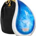 Trupoint Memorials Cremation Urns for Human Ashes, Decorative Burial Urn for Adult Men & Women  Large, White Blue Teardrop Dove