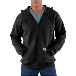 Carhartt Mens Loose Fit Midweight Full-Zip Sweatshirt Fashion Hoodies, New Navy, X-Large US Black