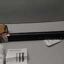 50 inch Retractable Baby Gates 34 inch Tall, Retractable Gate with Reinforced Strip Design to Prevent Crawling Through, Retractable Dog Gate for Stairs, Doorways, Hallways (Black)