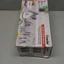 Geedel Rotary Cheese Grater Cheese Shredder - Upgraded 5-in-1 Cheese Grater with Handle and Strong Suction Base, Multi-purpose Vegetable Slicer Ice Shaver Nuts Grinder for Ice, Vegetables, Fruit, Nuts (Grey White)