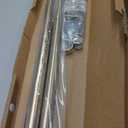 Ivilon Drapery Window Curtain Rod - End Cap Style Design 1 Inch Pole. 72 to 144 Inch Color Warm Gold