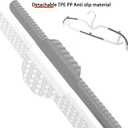 60 Pack M-Style Plastic Pants Hangers, Thin Space Saving Hanger with Rubber Pads and 360 Hook - Non Slip Clothes Hangers, Closet Organizer for Camisole, Tank Top, Dresses, Skirt - Gray