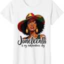 juneteenth is my independence day women T-Shirt, 1X