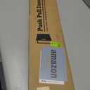 Titanium Gold Round Barn Door Handles 12"/16"/18"/24"/36"/48"/59'', Pull Push Long French Door Handle Double Sided, Large Front Exterior Shower Door Pull Handles