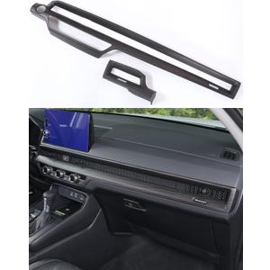For Honda CRV 2023 2024 2025 2026 Center Console Dashboard Trims, Low-Key Luxurious Wood Grain Interior Front Air Vent Frame Cover Molding for CR-V LX, EX, EX-L, Sport Hybrid, Sport Touring- Wood