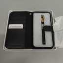 TUCCH Wallet Case for iPhone 16e, [RFID Blocking] 4 Card Holder Kickstand [Shockproof TPU Inner Case] PU Leather Magnetic Closure Protective Cover Compatible with iPhone 16e 6.1" 2025, Black