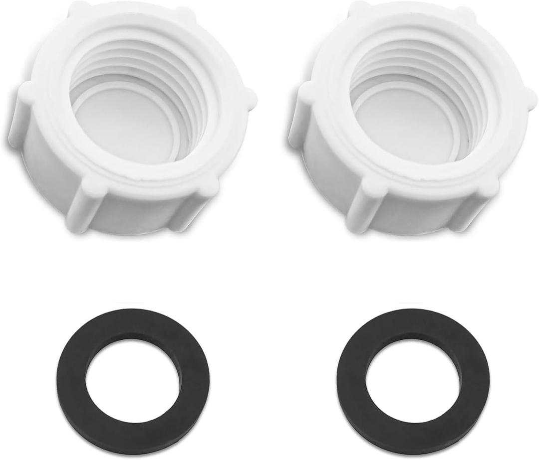 Drain Valve Cap Compatible with Intex Pools 11456 & 11385 Sand Filter Drain Cap with O-Ring for Above Ground Pool, Drain Plug Cap for Sand Filter Pumps and Combo Replacement Parts,SF90110-1,SF60110-2