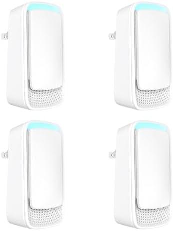 Plug In Air Ionizers - Negative Ion Technology Air Purifier - Quiet Operation Air Freshener for Home, Bedroom, Office, Garage Room - Portable Air Purifiers Odor,Pets Smell - Air Cleaner White (4 Pack）