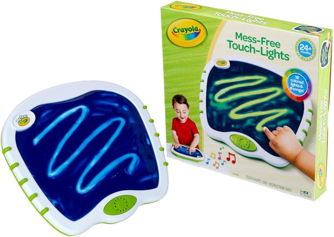 Crayola Toddler Touch Lights, Musical Sensory Toys for Toddlers, Learning Gifts, Light Up Drawing Pad, Mess Free Painting, Travel Activity, 2+