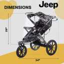Jeep Jogging Stroller Weather Shield, Baby Rain Cover, Universal Size to fit most Jogging Strollers, Waterproof, Windproof, Ventilation,Protection, Pram,Vinyl, Clear, Plastic