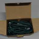 6 FT Extension Cord, US AC 2-Prong Black Male/Female Outlet Saver Power Extension Cord Cable for Halloween Christmas Decorations Lights Connection, Green