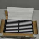 SafBbcue 17.8'' Cooking Grates Replacment for Cuisinart Grills Parts GAS2456AS GAS9456AS GAS1456ASO GAS1456BSO 4-Burner Grill Grids Kirkland Grill Parts PC2600L PCA 2600L PC2600 PC26001 Cast Iron