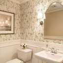 Simon&Siff Vintage Wallpaper Peel and Stick Beige Floral Contact Paper Wildflowers Botanical Wall Paper Removable Renter Friendly Wallpaper 17.3in x 9.8ft