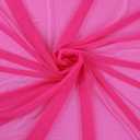 Superfine 4-Way Stretch Net Fabric Nylon Spandex Power Mesh, Pre-Cut 5 Yards Long 60" Wide, Lightweight Sheer (Hot Pink)