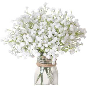 Veryhome 30PCS Fake Babys Breath Flowers Artificial White Flowers Gypsophila DIY Floral Bouquets Arrangement Wedding Home Decor