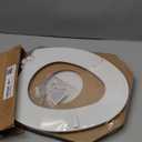 Mayfair Cassel Slow Close Toilet Seat, Easy Clean, Non Slip Premium Wood Seat, Easy Install, Made in USA, Elongated, White