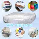 8 Pcs Clear Plastic Storage Bags with Zipper, Sweater Storage Bags Clothing Organizer Bag for Sheet Blanket Sweater Clothe Comforter Bedding Pillow (15.7 x 13.8 x 3.9 Inch)