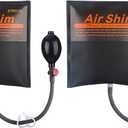 Improved 2 Piece Commercial Grade Air Wedge Bag Pump Professional Leveling Kit & Alignment Tool Inflatable Shim Bag. 500 LB Rating