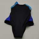 Beautikini Period Swimwear One Piece Leakproof Menstrual Swimsuit Racerback Color Block Bathing Suit for Teen Girls Women XXS 