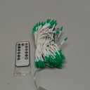 Green Christmas Lights 100 Count St Patricks Day Decorations String Lights with White Wire for Outdoor Indoor Christmas,Wedding Decorations Halloween Decor,UL Certified (21feet) (21ft)