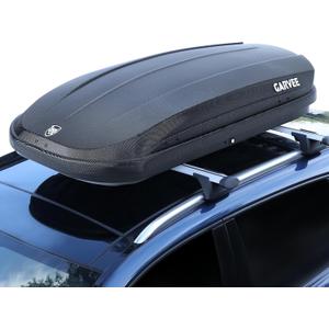 Garvee Rooftop Cargo Box Carrier, Dual-Side Opening Roof Mount Travel Luggage Storage Capacity, 165Lbs Weight Capacity with Secure Straps&Keys, Vehicle Hard-Shell Carriers,Black(12 Cubic)