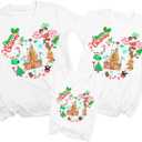 2 x Christmas Matching Family Shirts Family Matching Outfits Merry Christmas Magical Tshirt Xmas Holiday Vacation Tee Tops (White, XXL)