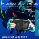 Waterproof Underwater Snorkeling Diving Phone Case for iPhone 16/15/14/13/12/11 Pro Max Mini and Galaxy S25/S24/S23/S22/S21 Ultra Plus Professional [15m/50ft] Photo Video Cover Cover (SG Blue) (Second Generation Blue)