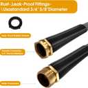 Garden Hose 50 FT, Non-Expanding Water Hose, Ultra-Light & Flexible, Burst-Resistant, Kink-Free, High-Pressure Garden Hose All-Weather Use for Lawns, Gardens, and Outdoor Cleaning