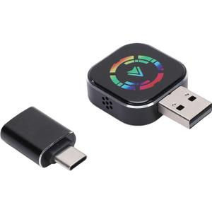 Zopsc Car Wired to Wireless Adapter, 2 in 1 Wireless Converter for Auto and with Type C to USB Adapter