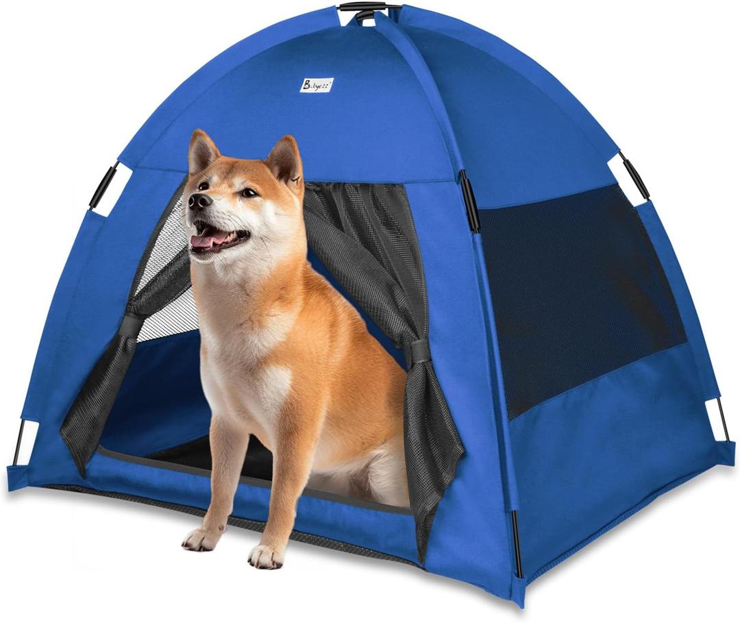 Cat Tent Outdoor/Indoor, Cat and Dog Waterproof Tent House, Outdoor Dog Bed Washable, Indoor/Outdoor Cave Nest Bed Small Dog Tent for Cat, Bunny and Small Animal (Blue, L)
