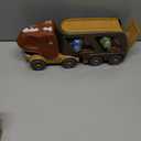 Veslier Dinosaur Car Toy for 2 3 4 5 Years Old Boys, Friction Power Carrier Truck with 4 Pack Small Pull Back Dino Car, Christmas Birthday Gift for 18+ Months Boy Girl Kids Toddlers