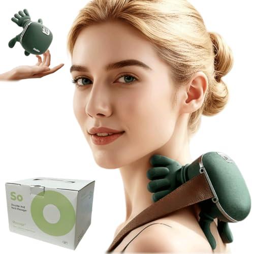 Neck Massager with Heat,shiatsu Neck and Shoulder Massager,masajeador de espalda y Cuello Neck and Back Massager for Pain Relief deep Tissue Massage-2026 (Upgraded Version) Green.