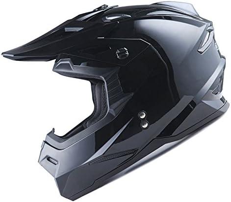 1Storm Motocross MX BMX Helmet Racing Black, L