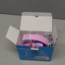 iClever BTH12 Kids Bluetooth Headphones,Colorful LED Lights,74/85dBA Safe Volume,85H Playtime,Bluetooth 5.2,Over Ear Headphones Built-in Mic for iPad/Tablet/Airplane,Blossom Pink