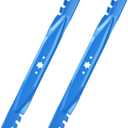 Aeagle 942-04290-X Mulching Blades for Cub Cadet XT1 LT46 XT2 LX46 ZT1 46 KH RTZ46 L46 LTX 1045 1046 46 inch Zero Turn Lawn Tractor 942-04244A 942-04244A-X 942-04290, 6 Point Star, 2 Pack Blue