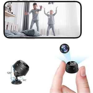 Hidden Spy Camera for Home Use, Mini Security Wireless WiFi Camera, HD 1080P Indoor/Outdoor Night Vision Nanny Cam for Baby, Pets, Compatible with Smartphone, Tablets