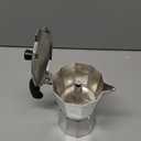 THE BEAN CO Classic Moka Pot | Premium Aluminium | Stovetop | Espresso Coffee Maker (150 ml, Silver)