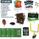 Island Genius Armchair Quarterback Football Game, Table Top Board Game, Strategic Card Game with Football Field, Goalpost & Tokens, Fun Football Card Game, Family Games, Adult & Kids (First Edition)