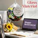 Retirement Gifts - Retirement Gift for Women, Men - Retired Ornament - Retired Gifts for Coworker, Boss, Employee, Teacher, Nurse, Friends, Women, Men - Stained Glass Christmas Ornament - Design B