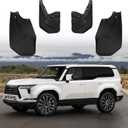 Mud Flaps Splash Guards for 2024 2025 Lexus GX550, Durable ABS Material, No-Drill Installation, Protects Against Mud, Rocks, and Debris, Front & Rear Fender Liner (4PCS)