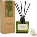 Reed Diffuser, 4 oz Jasmine Lily Scent Diffuser with 7 Sticks, 90 Days Long Lasting Reed diffusers for Home, Elegant Fragrance for Bathroom Bedroom Office Decor, Air Fresh