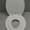 Little2Big Toilet Seat with Built-In Toddler Potty Training Seat, Slow Close, Easy to Install, Made in USA, ELONGATED, White